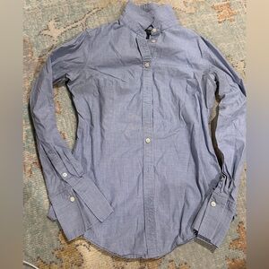 Banana Republic white and blue stripe button down size 0